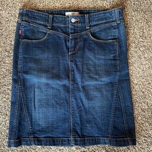 Levi's Indigo Blue Denim Pencil Skirt